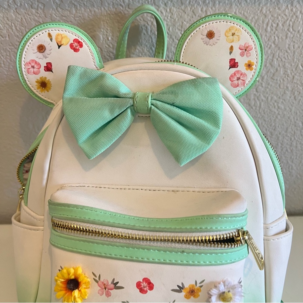 Disney Loungefly Mini Pressed Flower Backpack - image 2